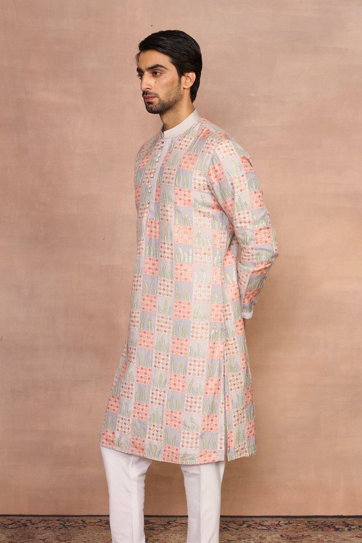 Gargee Designer's Noorani Grey Kurta Set Gargee