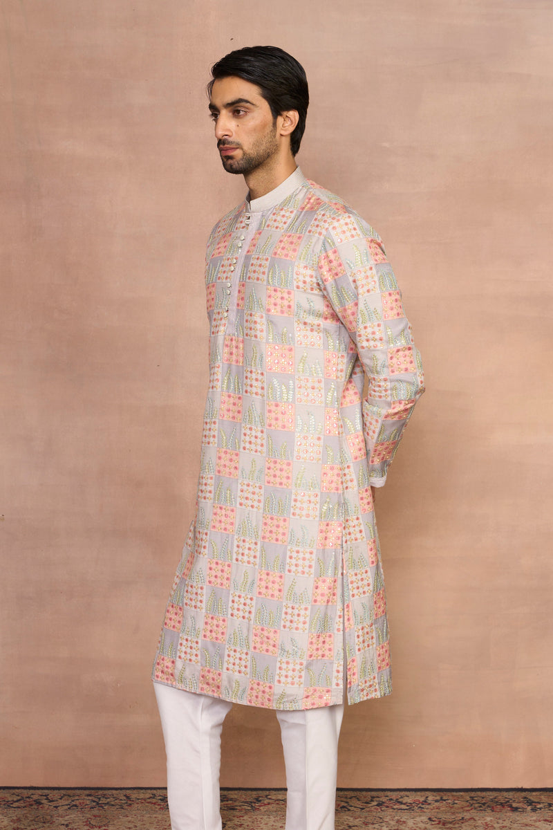 Gargee Designer's Noorani Grey Kurta Set Gargee
