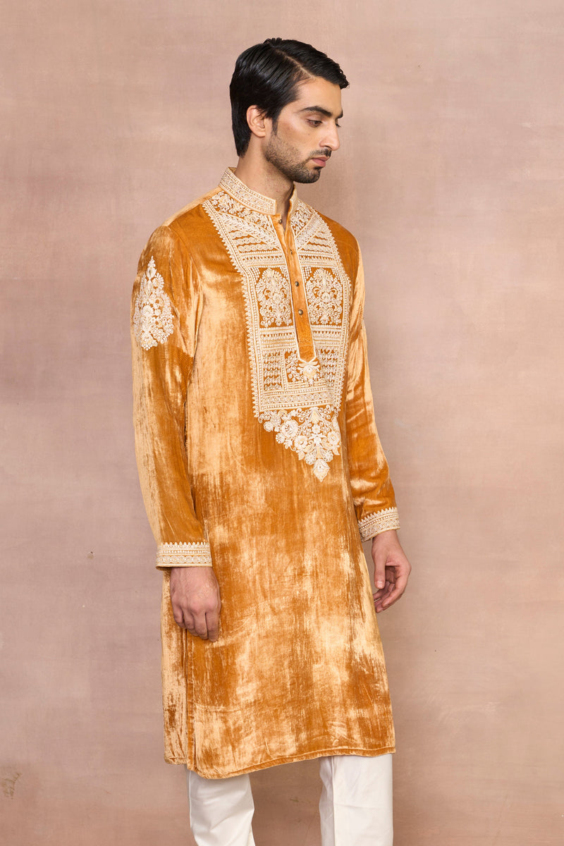 Gargee Designer's Chandni Turmeric Dori Kurta Set Gargee