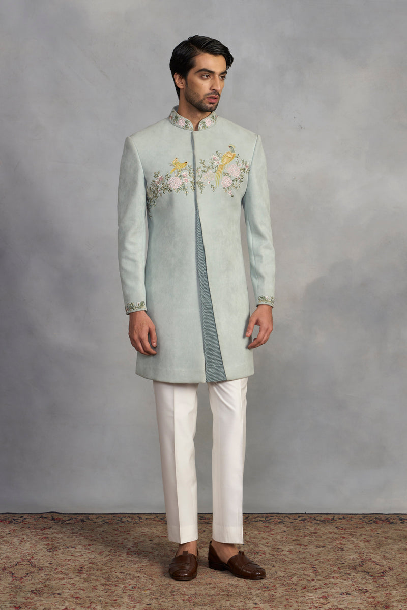 Gargee Designer's Jashn Mint Indowestern Set Gargee