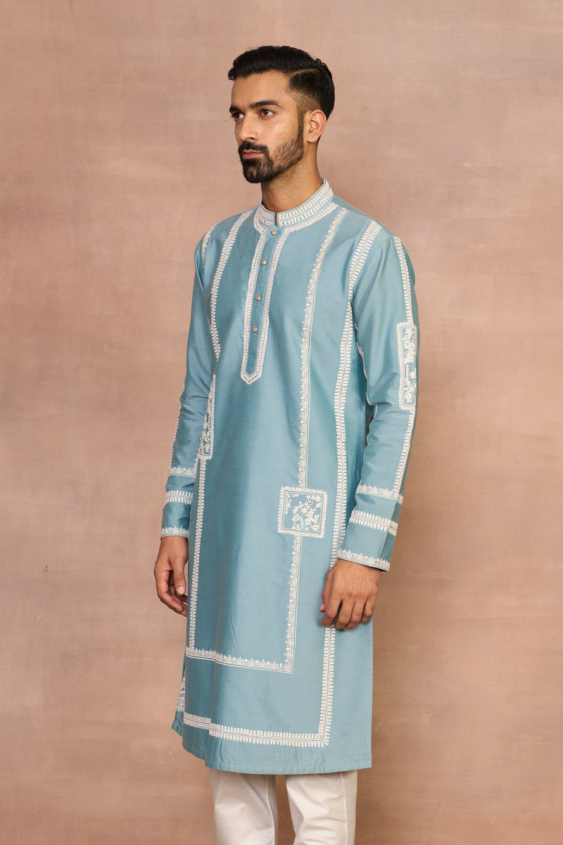 Gargee Designer's Raah Aqua Kurta Set Gargee