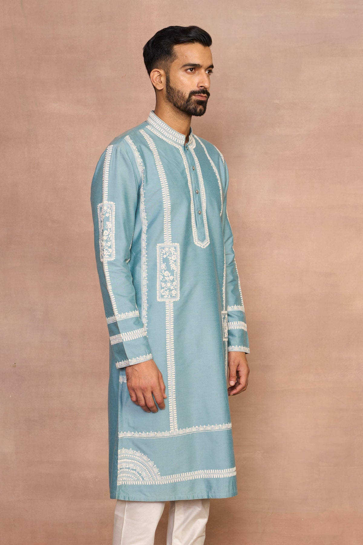 Gargee Designer's Raah Aqua Kurta Set Gargee