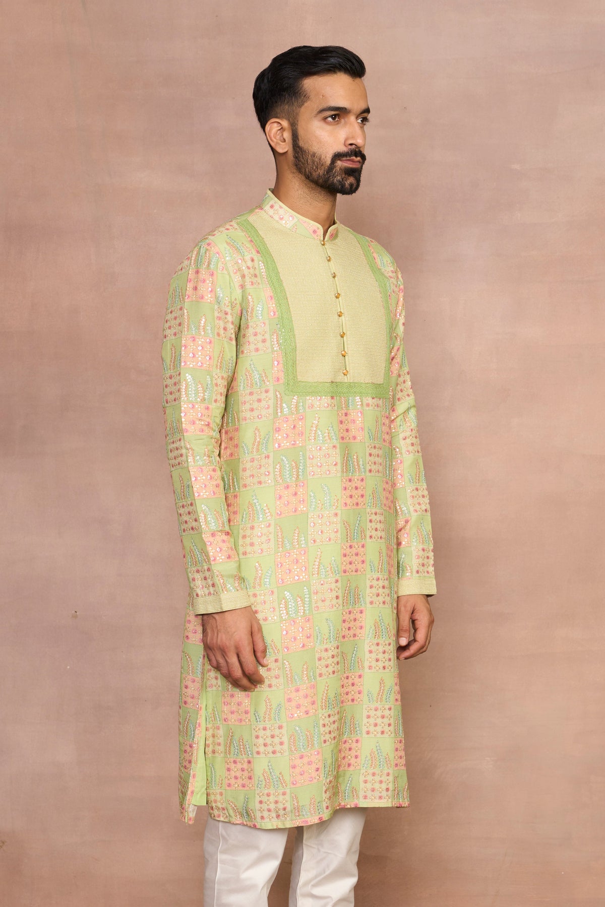 Gargee Designer's Darbaar Green Kurta Set Gargee