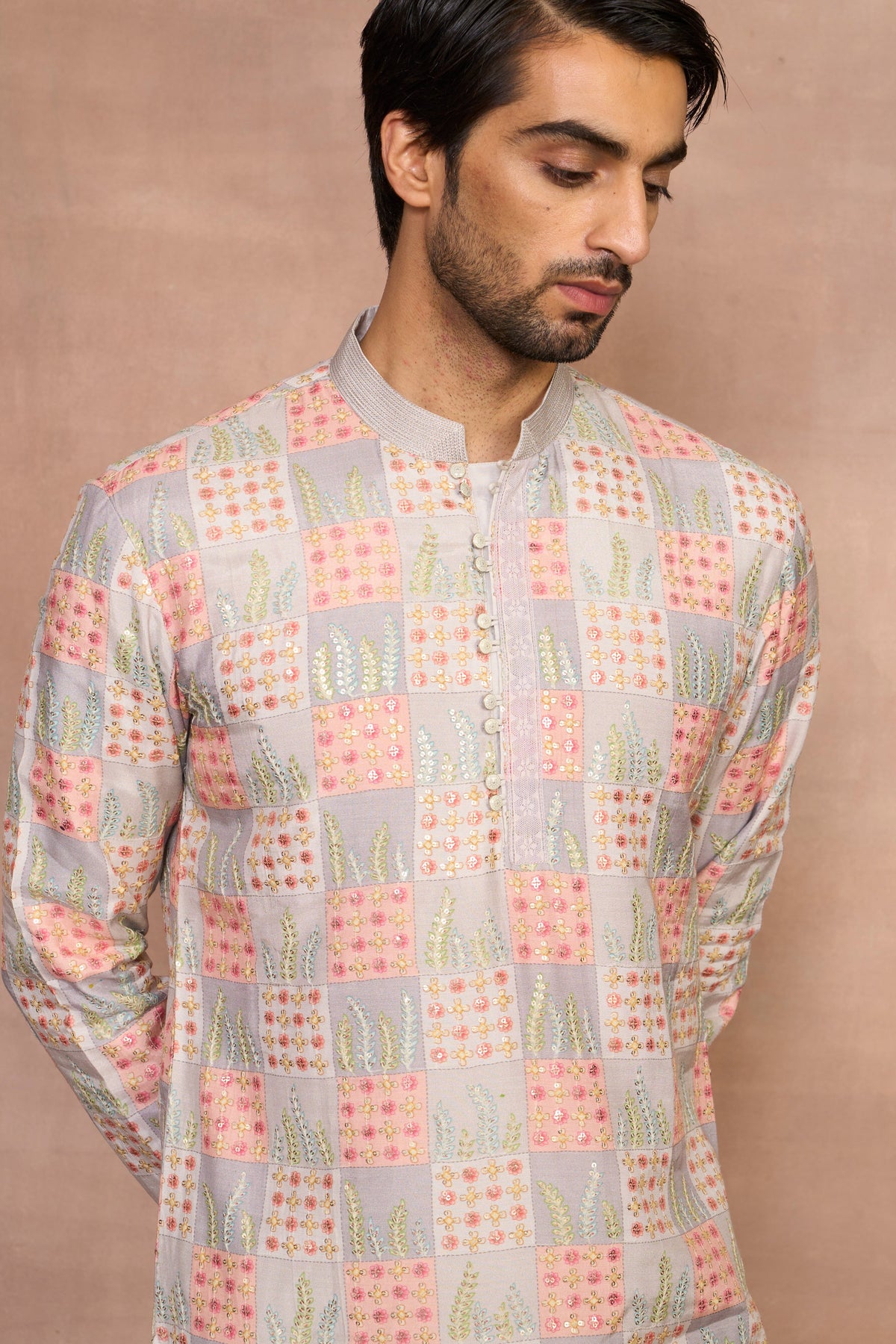 Gargee Designer's Noorani Grey Kurta Set Gargee