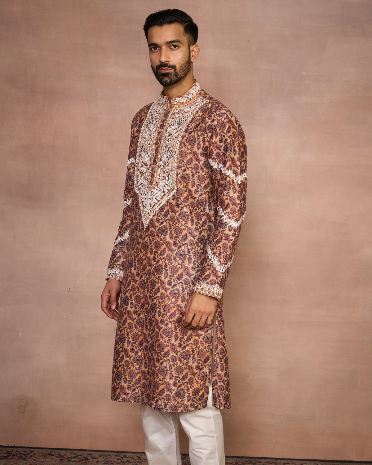 Gargee Designer's Rabaab Brown Kurta Set Gargee