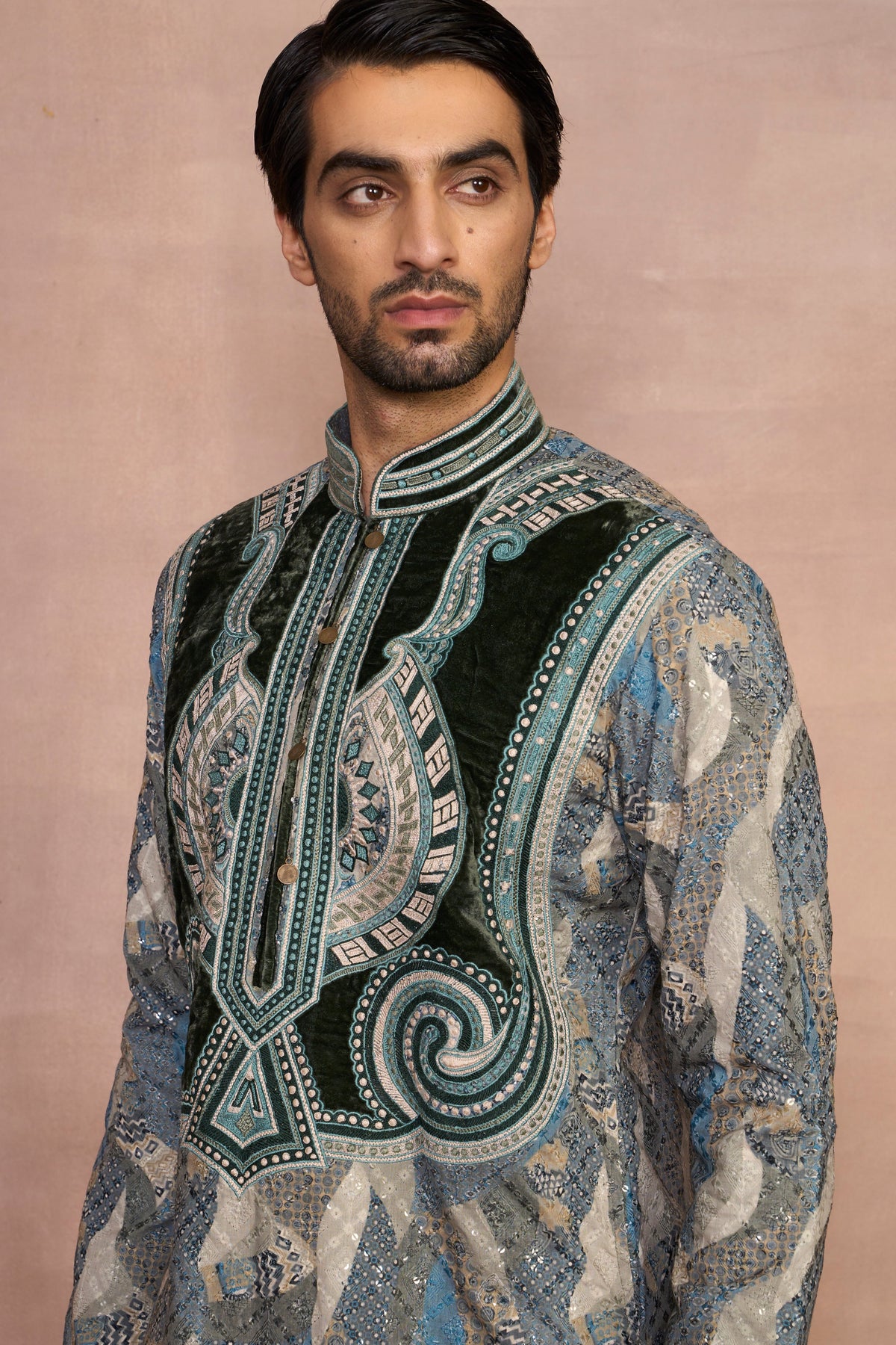 Gargee Designer's Ibadat Green Kurta Set Gargee