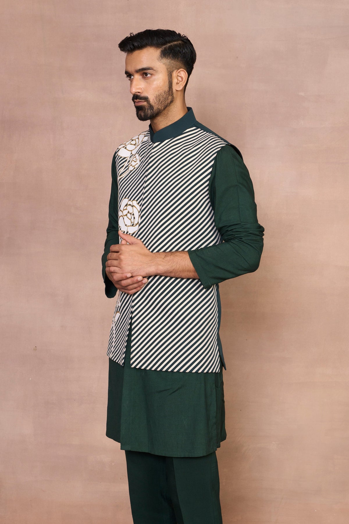 Gargee Designer's Gargee Designer's Meharban Green Bundi Set Gargee