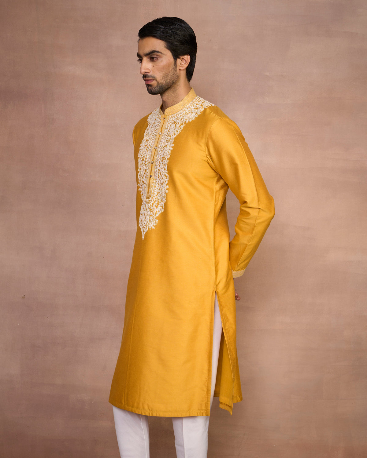 Gargee Designer's Sartaaj Mustard Kurta Set Gargee