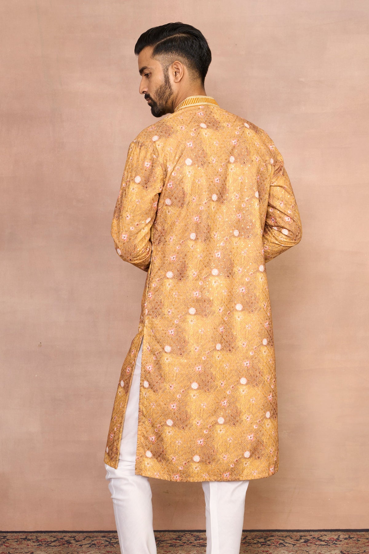 Gargee Designer's Parwaaz Mustard Kurta Set Gargee