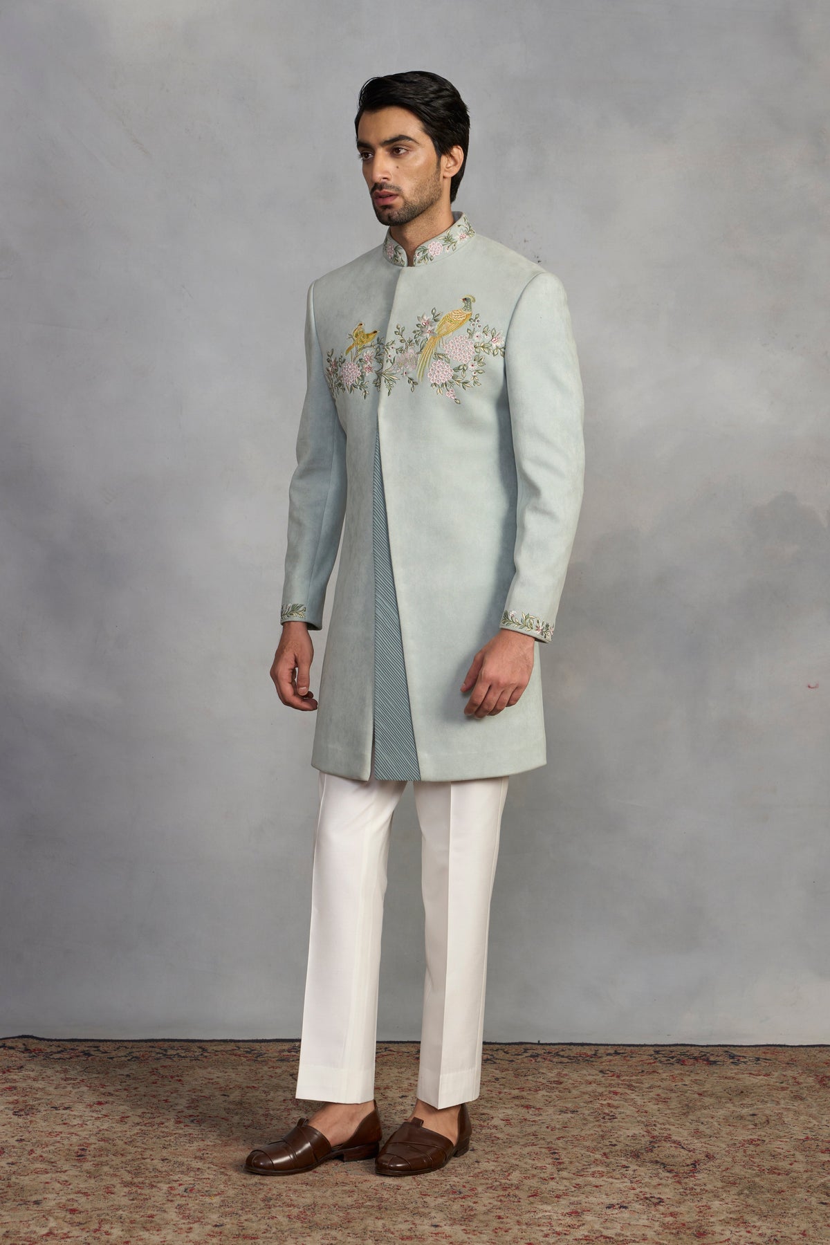 Gargee Designer's Jashn Mint Indowestern Set Gargee