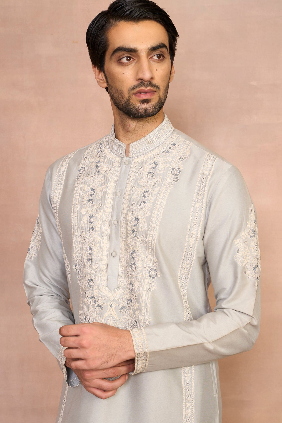Gargee Designer's Mashhoor Grey Kurta Set Gargee
