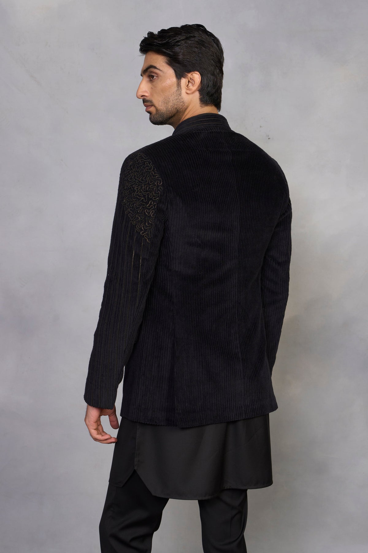 Gargee Designer's Suroor Black Jodhpuri Set Gargee