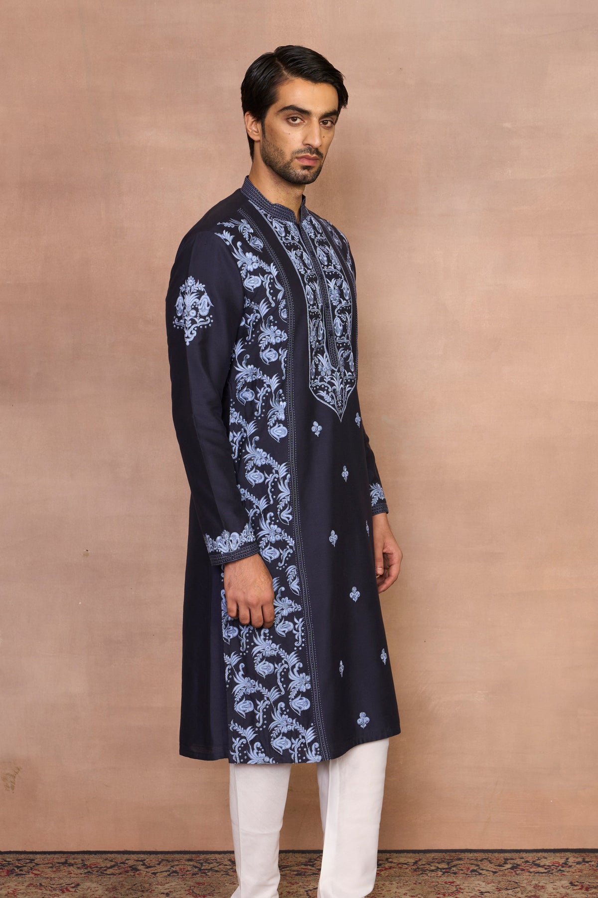 Gargee Designer's Khwaab Navy Kurta Set Gargee