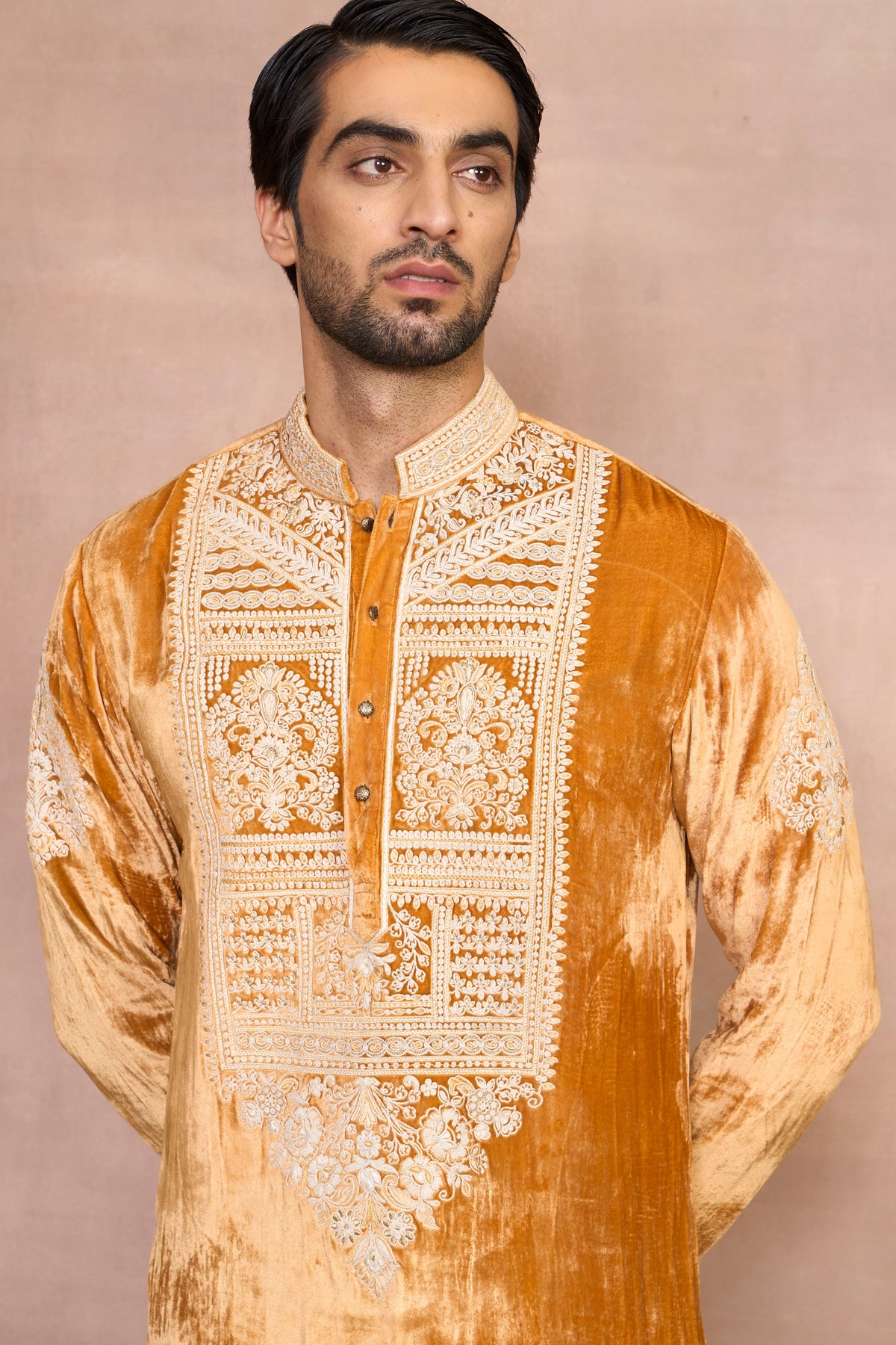 Gargee Designer's Chandni Turmeric Dori Kurta Set Gargee