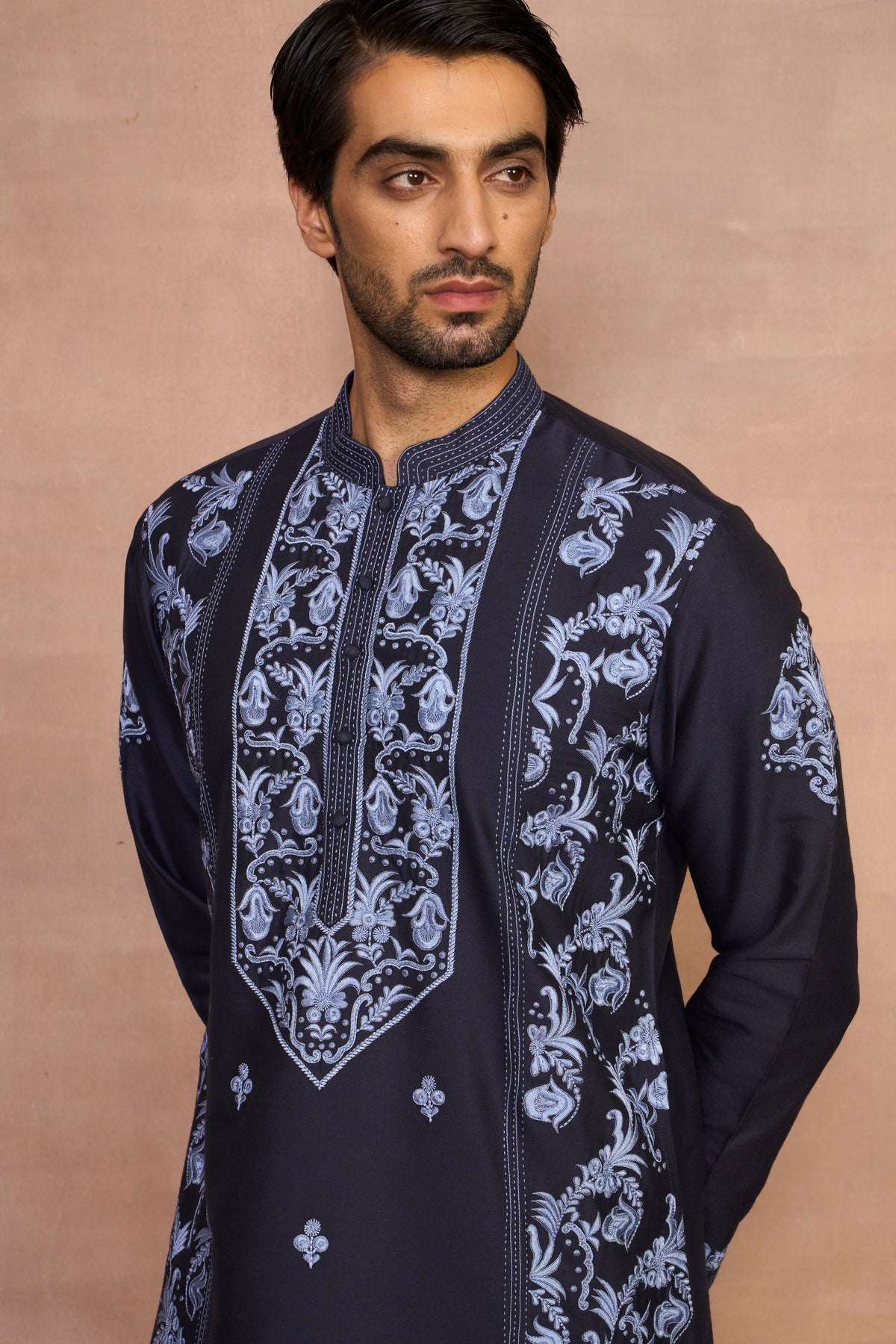 Gargee Designer's Khwaab Navy Kurta Set Gargee