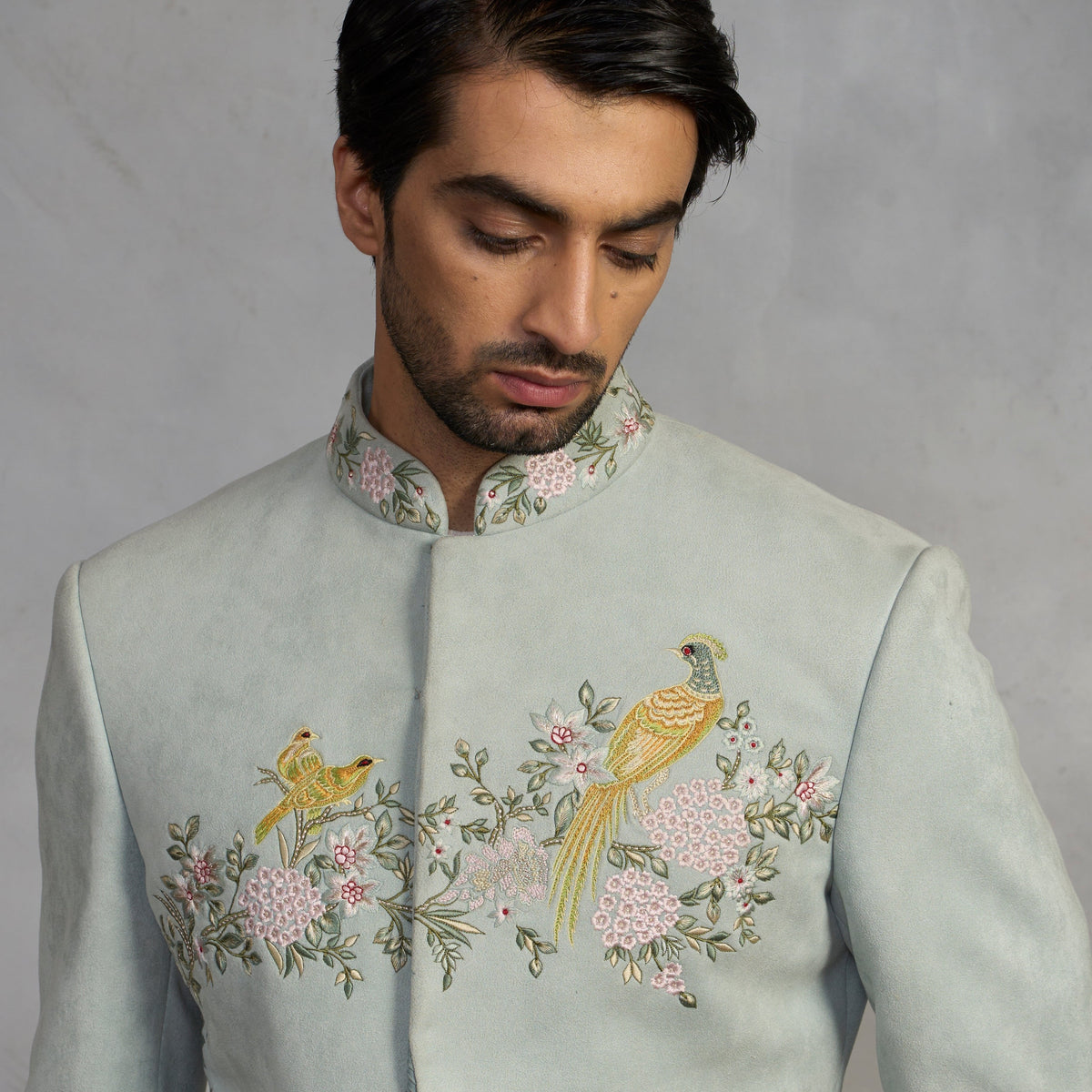 Gargee Designer's Jashn Mint Indowestern Set Gargee