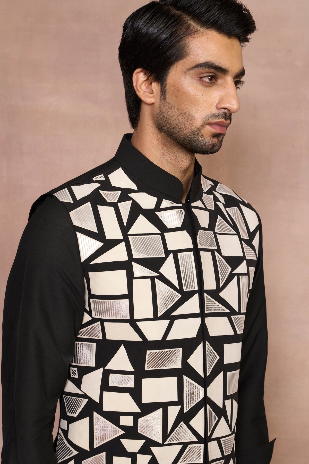 Gargee Designer's Gargee Designer's Saaz Black Luxe Bundi Set Gargee