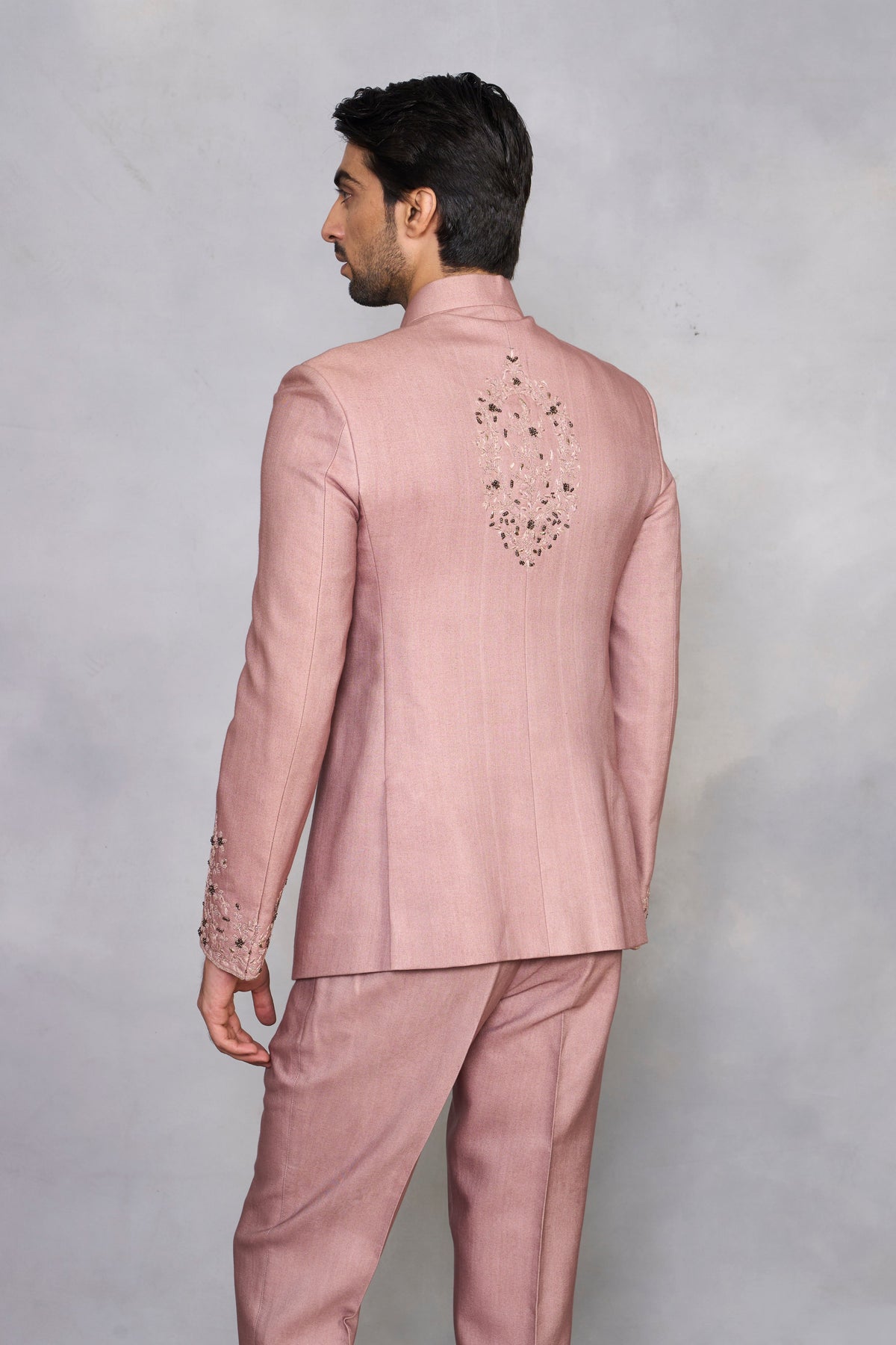 Gargee Designer's Gargee Designer's Gulzar Dusty Rose Jodhpuri Set Gargee