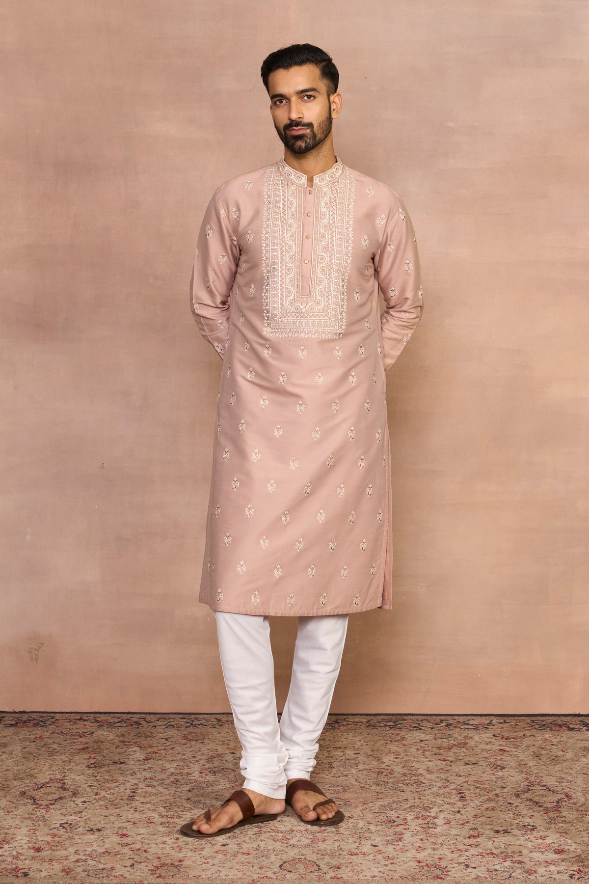 Gargee Designer's Tasveer Rose Gold Kurta Set Gargee