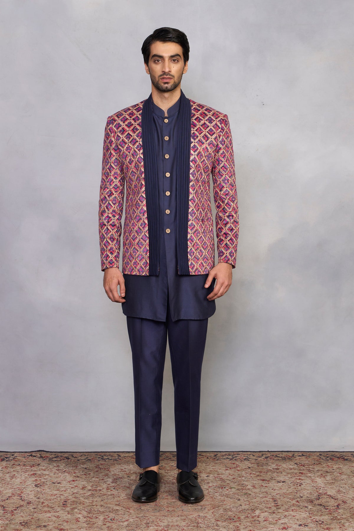 Gargee Designer's Sohbat Pink Jodhpuri Set Gargee