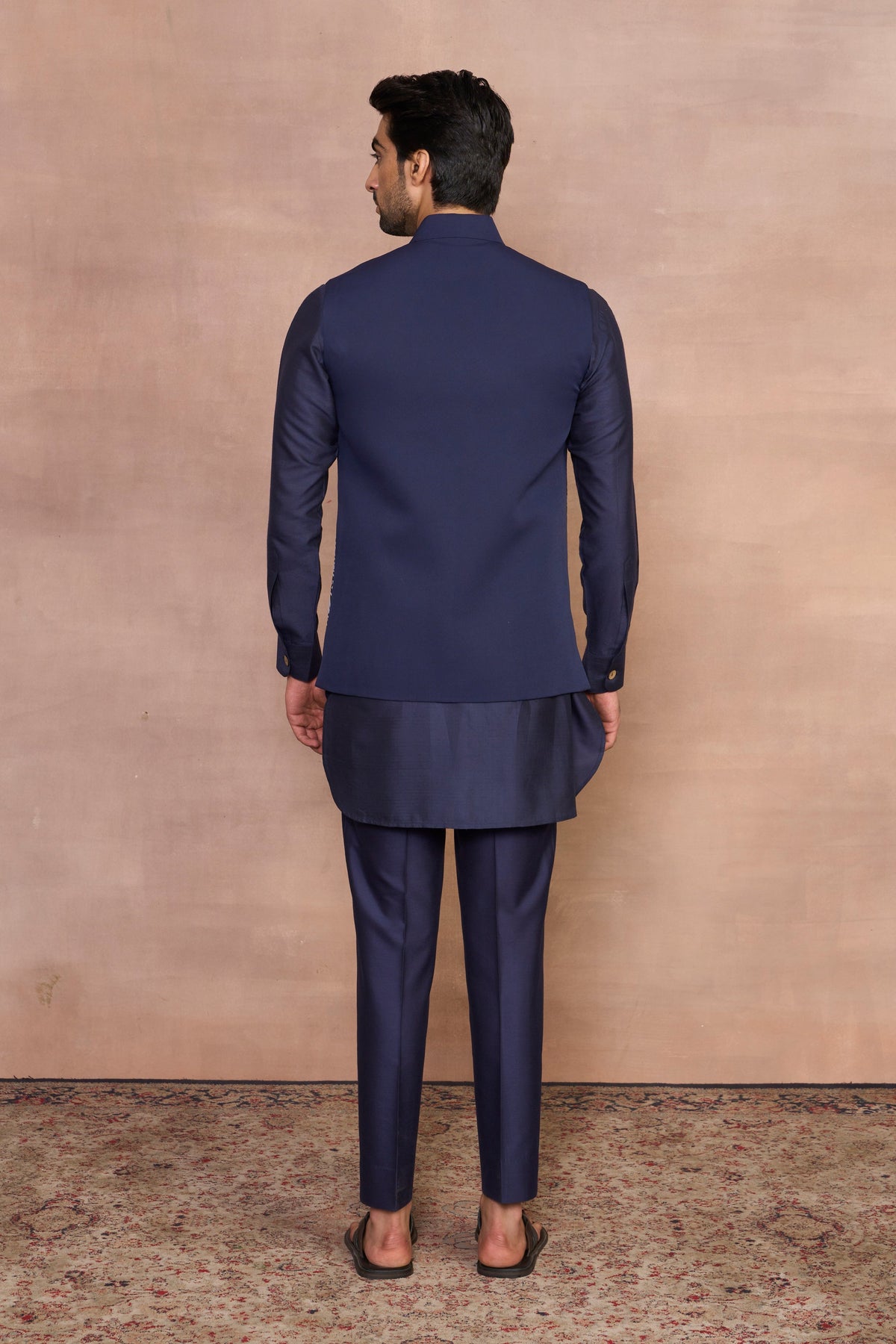 Gargee Designer's Raunaq Navy Bundi Set Gargee