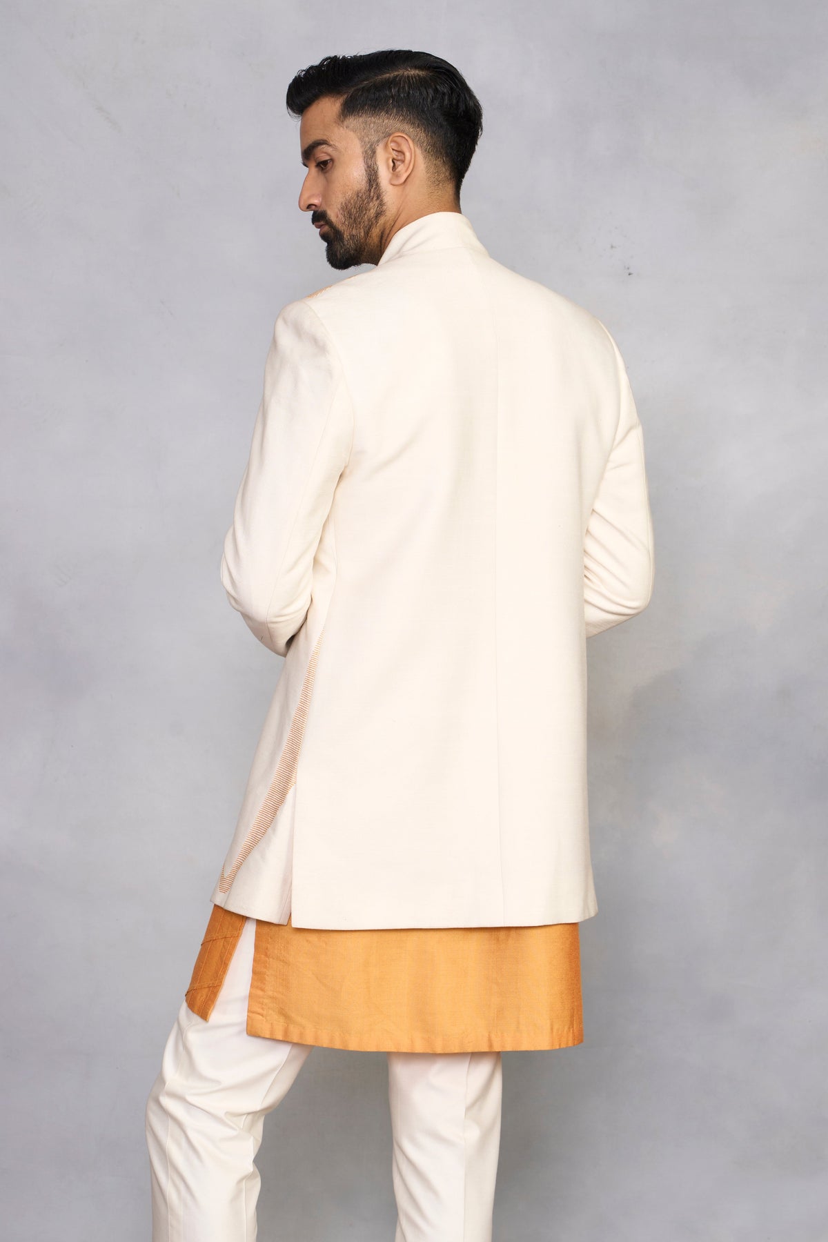 Gargee Designer's Nazara Turmeric Indowestern Set Gargee