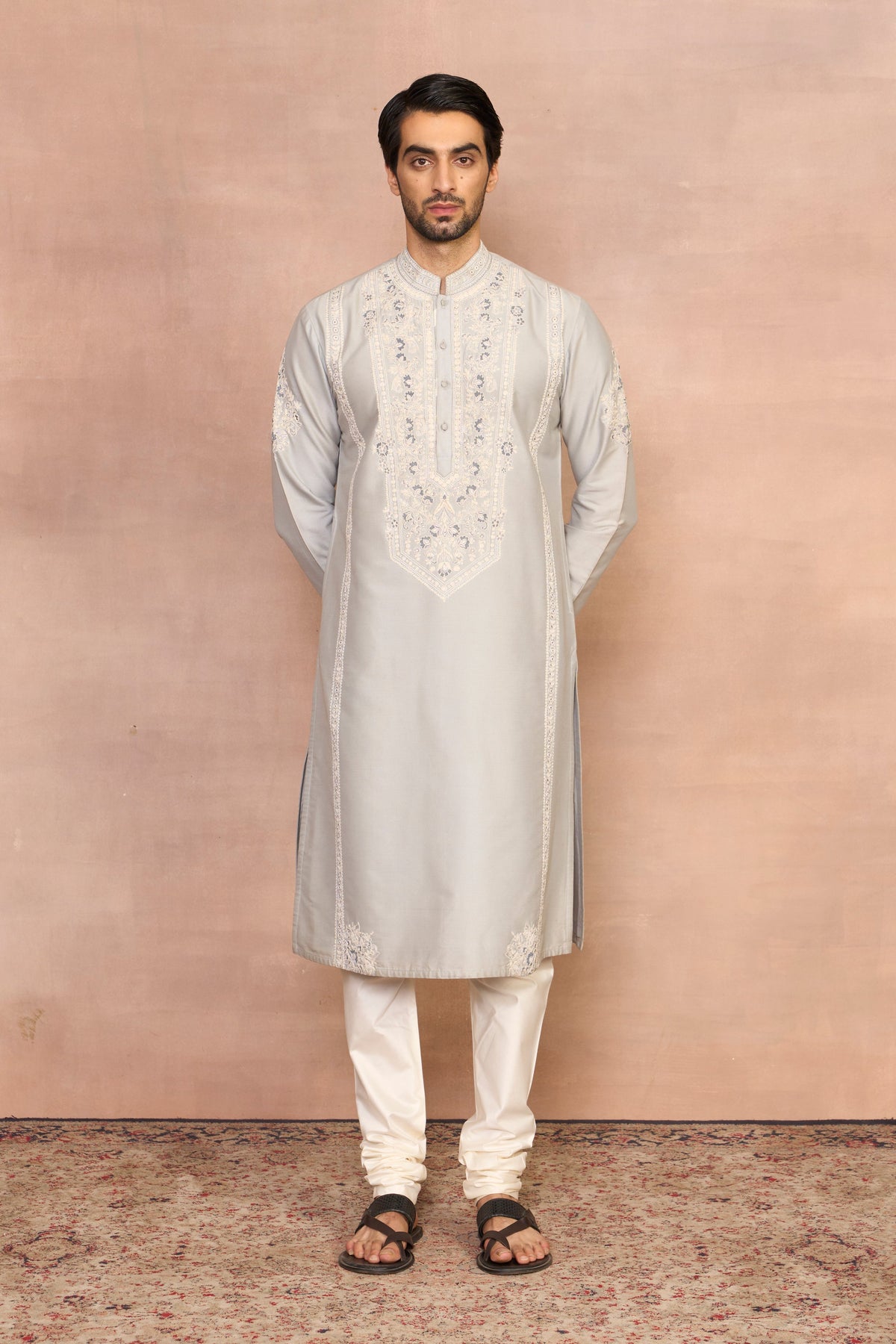 Gargee Designer's Mashhoor Grey Kurta Set Gargee