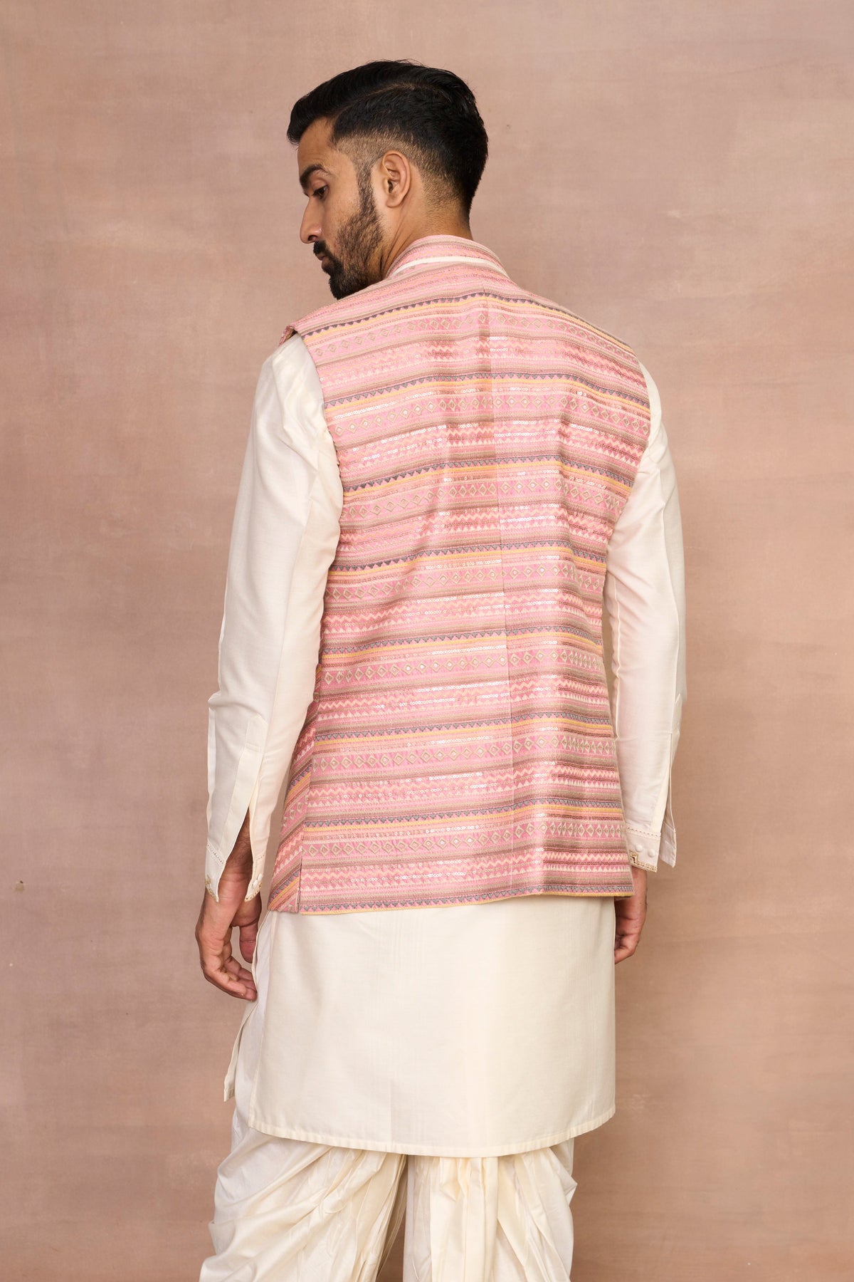 Gargee Designer's Safina Pink Bundi Dhoti Set Gargee Designer