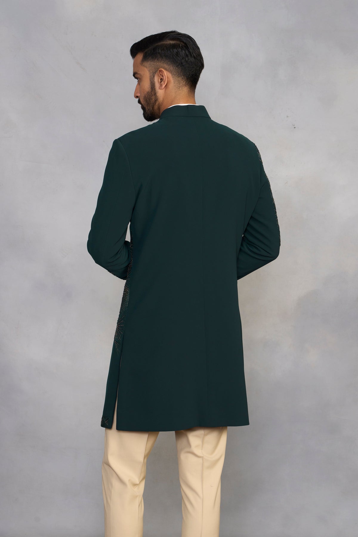Gargee Designer's Meher Green Indowestern Set Gargee