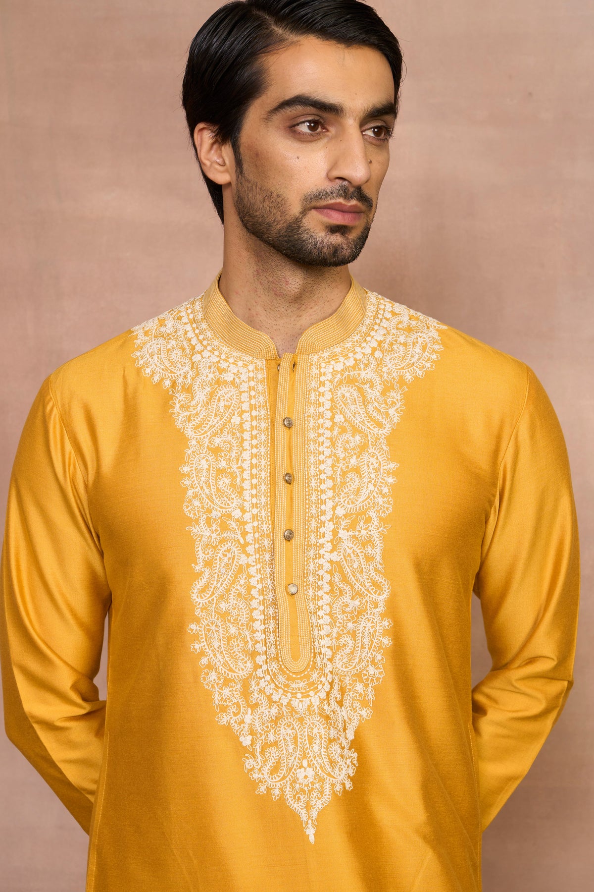 Gargee Designer's Sartaaj Mustard Kurta Set Gargee