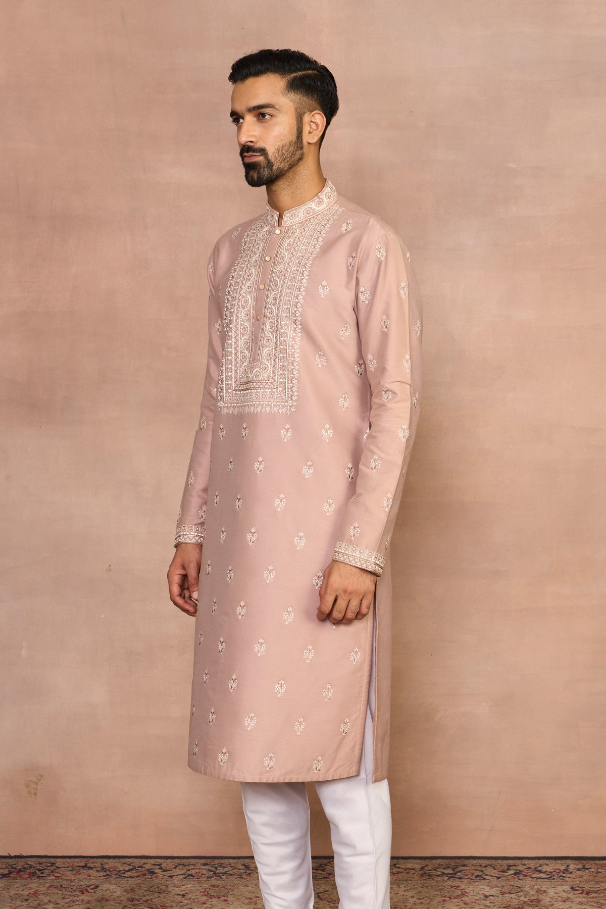Gargee Designer's Tasveer Rose Gold Kurta Set Gargee