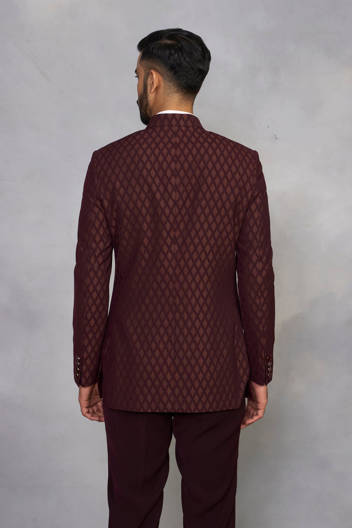 Gargee Designer's Wine Rasiya Jodhpuri Set Gargee