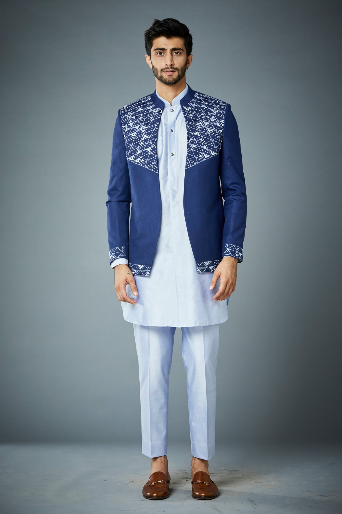 Gargee Designer's ROYAL EMBROIDERED JODHPURI SET Gargee Designer