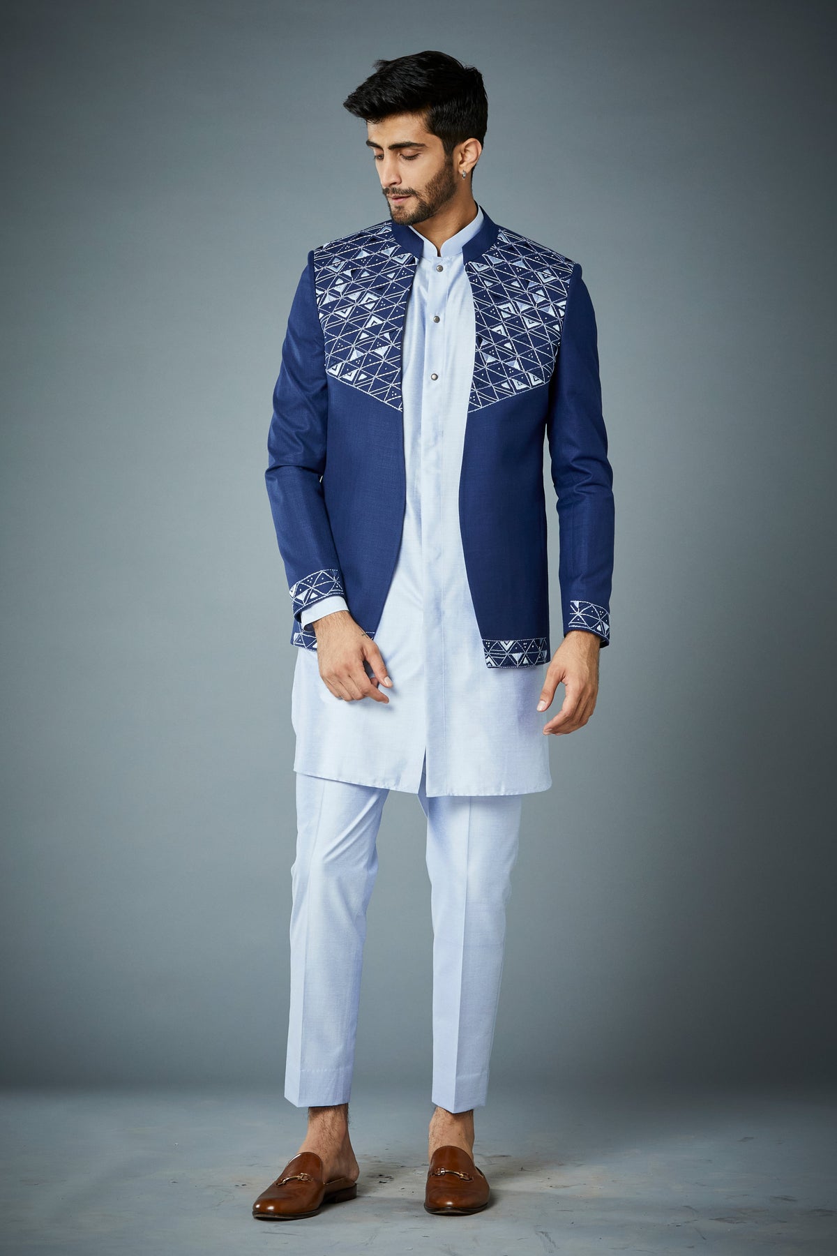 Gargee Designer's ROYAL EMBROIDERED JODHPURI SET Gargee Designer