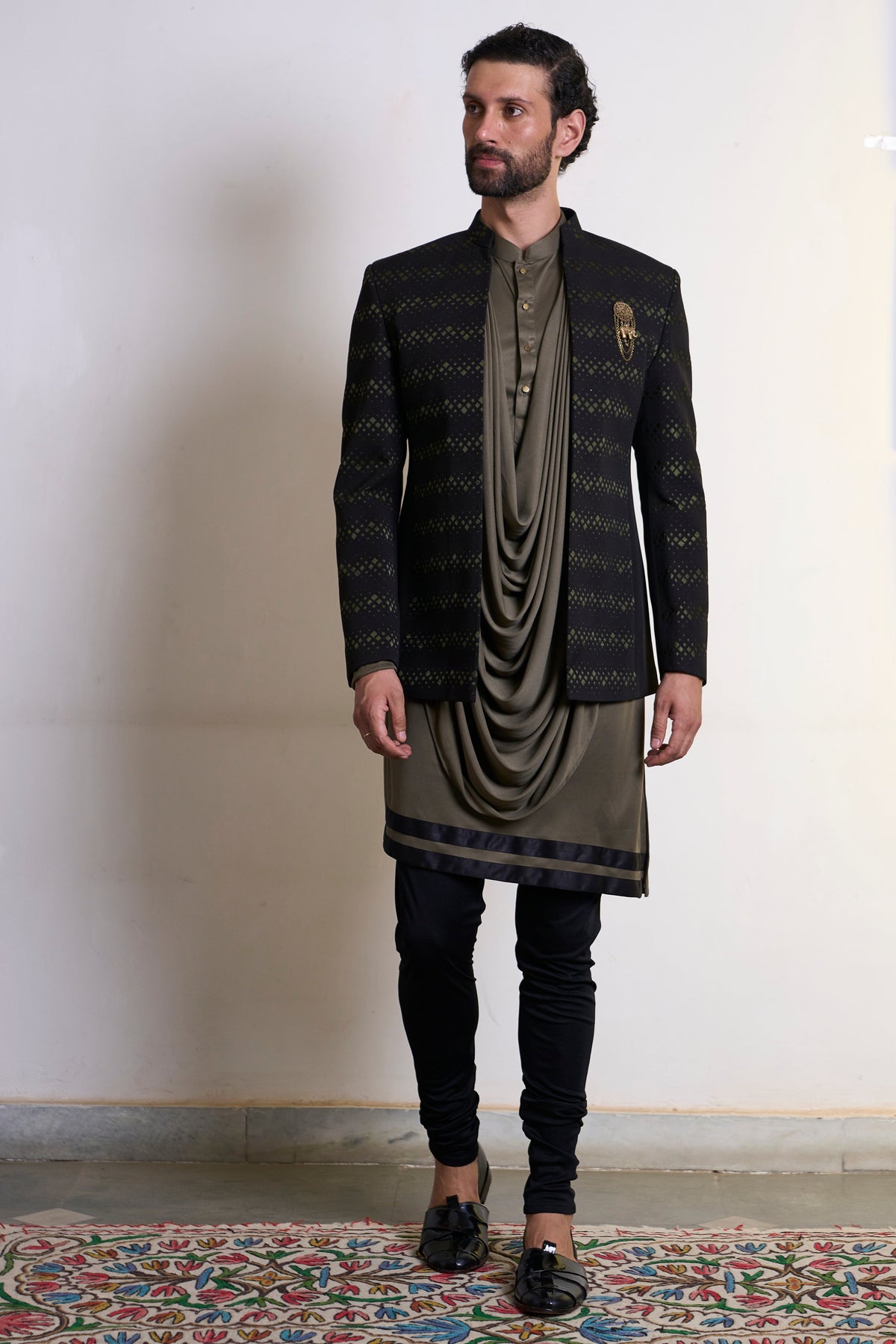 Gargee Designer's Gulghast Zain Jodhpuri Set Gargee
