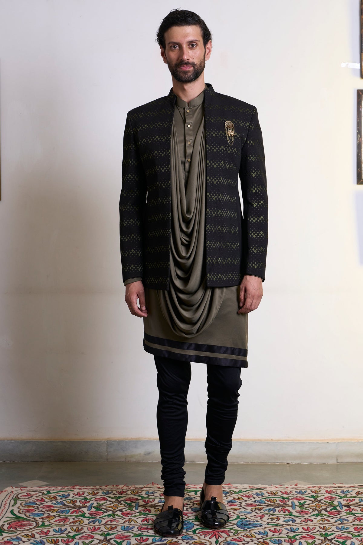 Gargee Designer's Gulghast Zain Jodhpuri Set Gargee