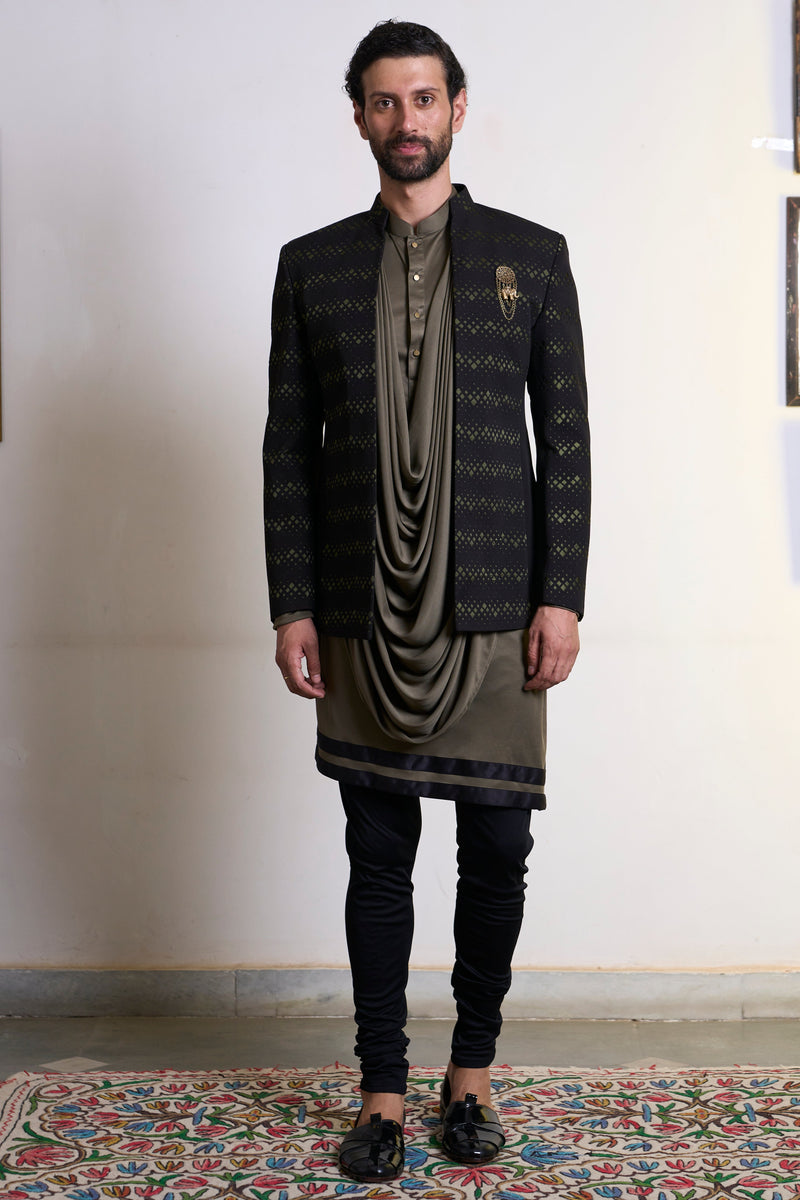 Gargee Designer's Gulghast Zain Jodhpuri Set Gargee
