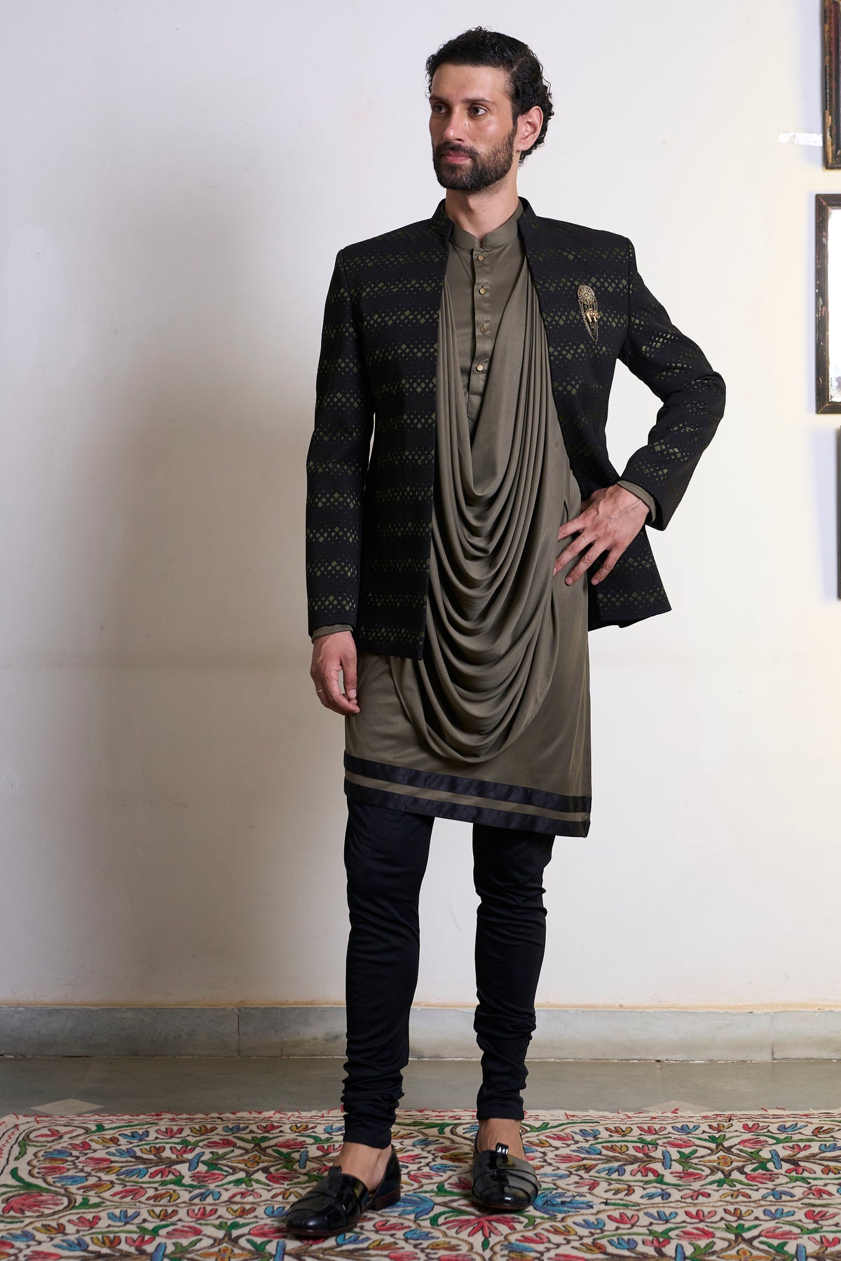 Gargee Designer's Gulghast Zain Jodhpuri Set Gargee