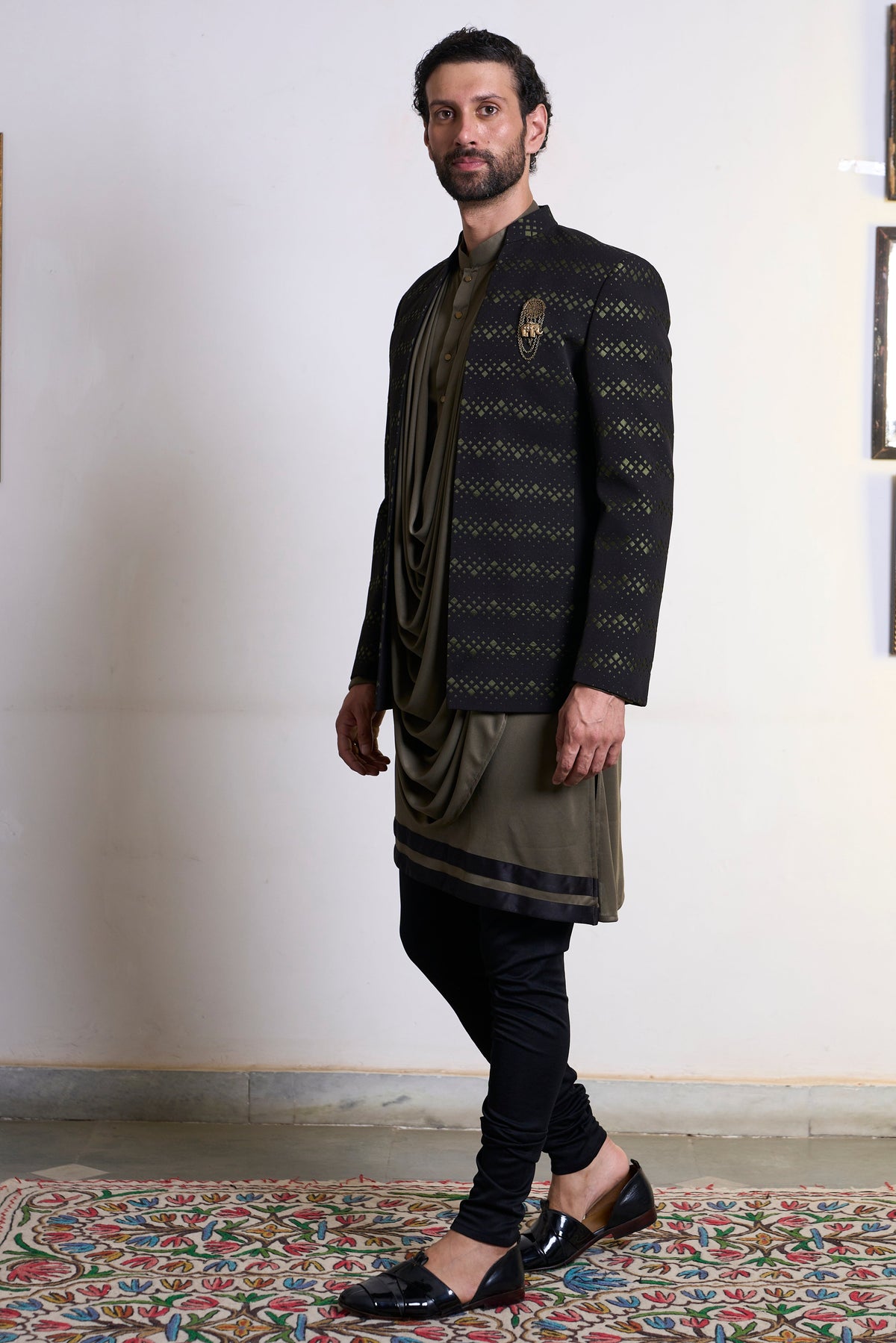 Gargee Designer's Gulghast Zain Jodhpuri Set Gargee