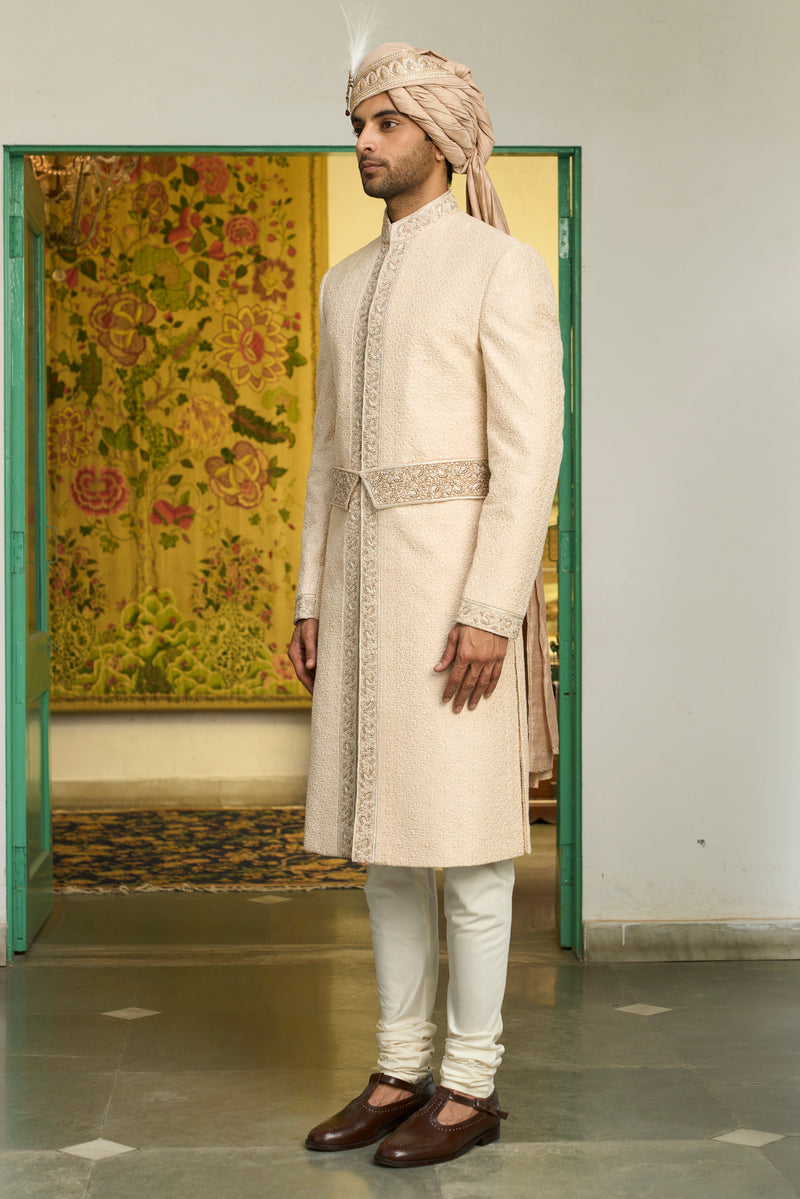 Gargee Designer's Gulabhari Khwaab Sherwani Set Gargee Designer