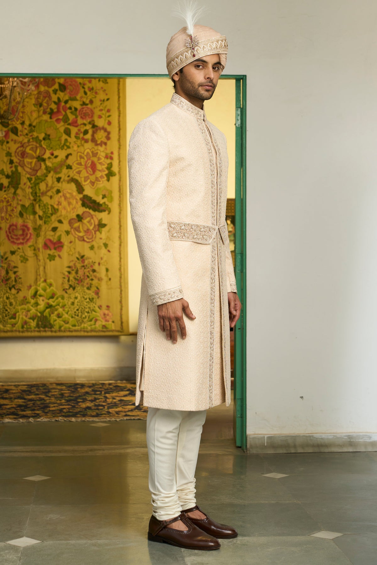 Gargee Designer's Gulabhari Khwaab Sherwani Set Gargee Designer
