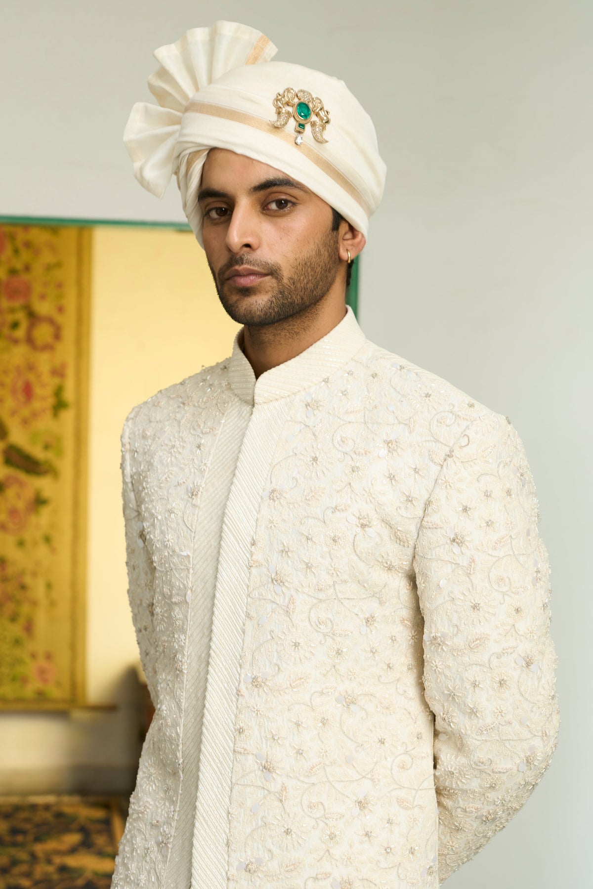 Gargee Designer's Mogra Anmol Sherwani Set Gargee Designer
