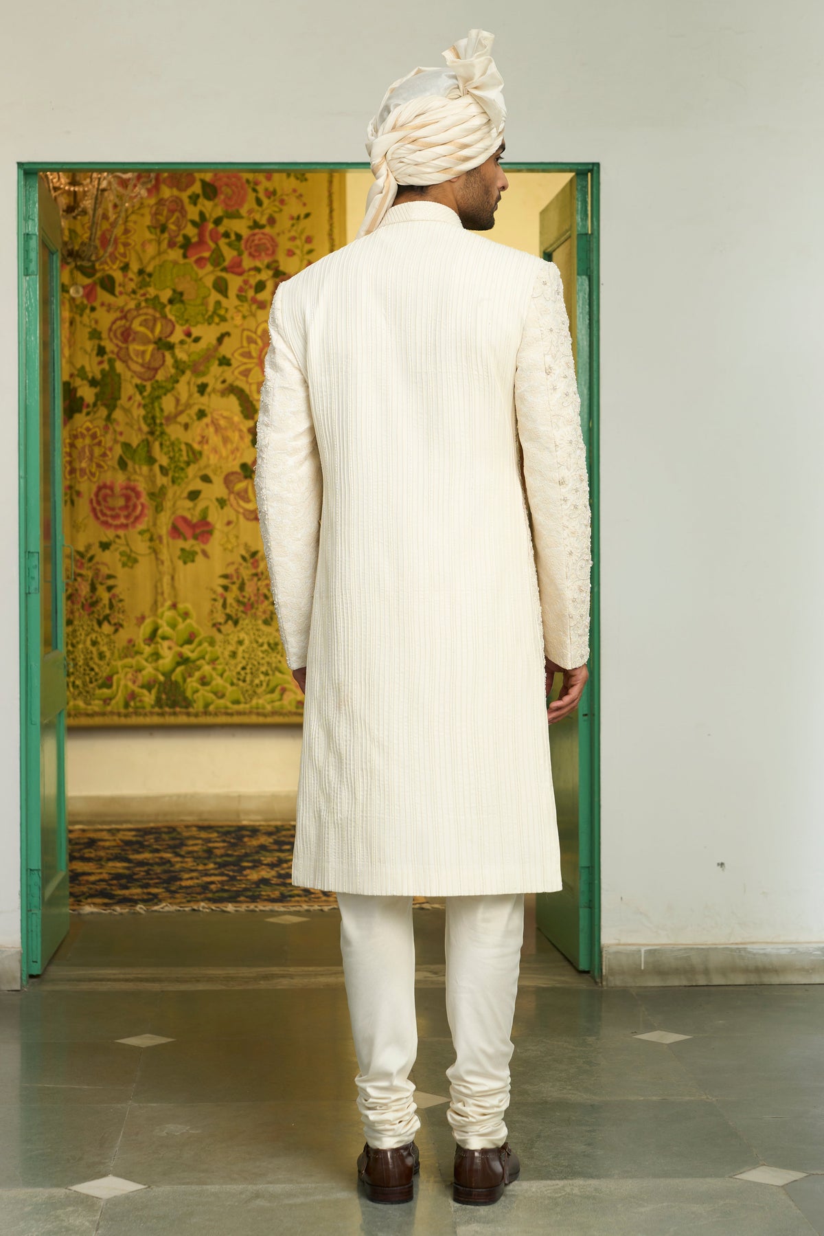Gargee Designer's Mogra Anmol Sherwani Set Gargee Designer