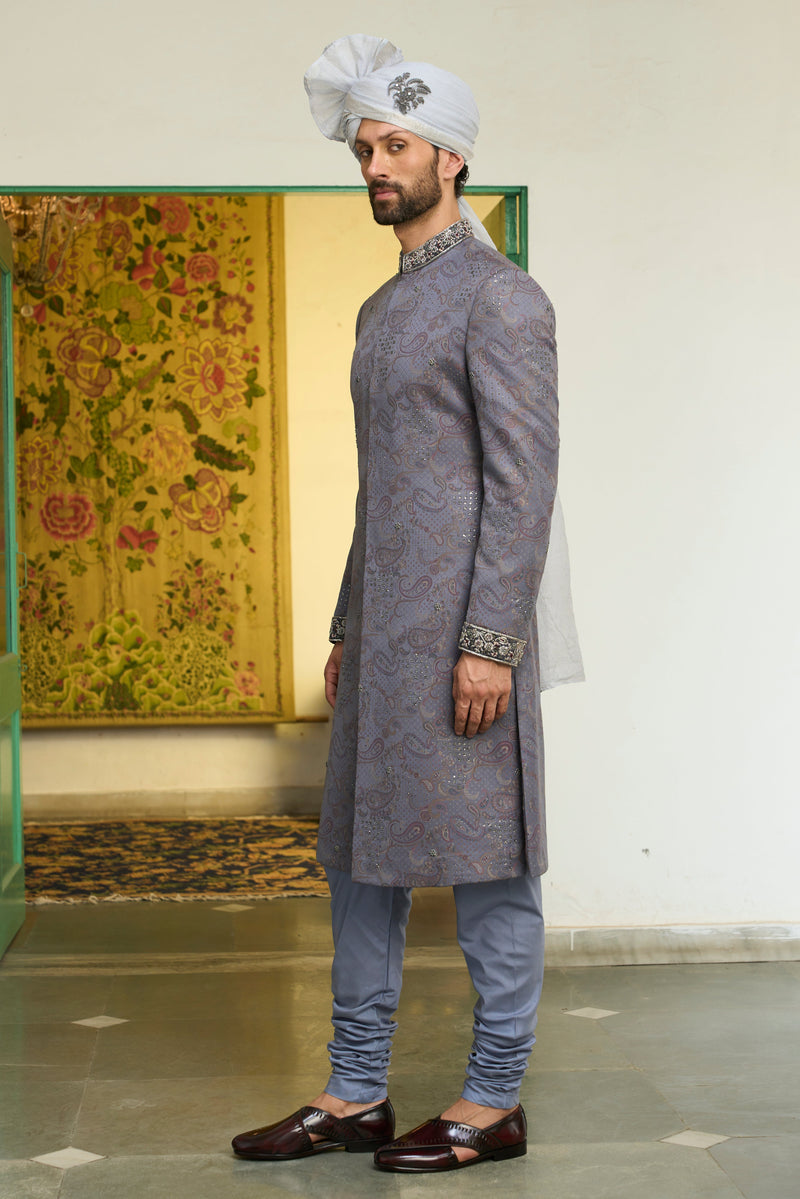 Gargee Designer's Neelam Tara Sherwani Set Gargee Designer