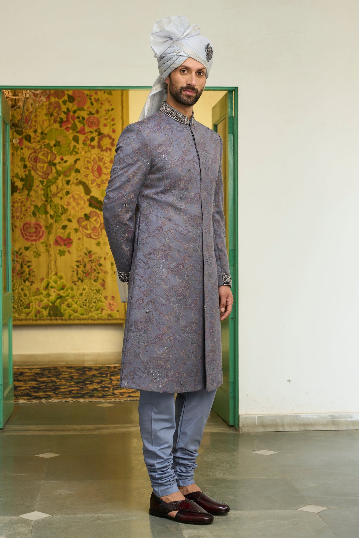 Gargee Designer's Neelam Tara Sherwani Set Gargee Designer