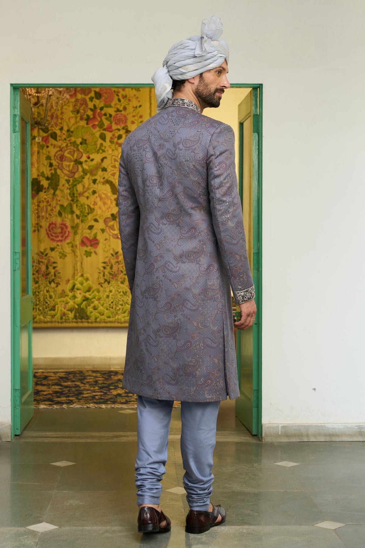 Gargee Designer's Neelam Tara Sherwani Set Gargee Designer