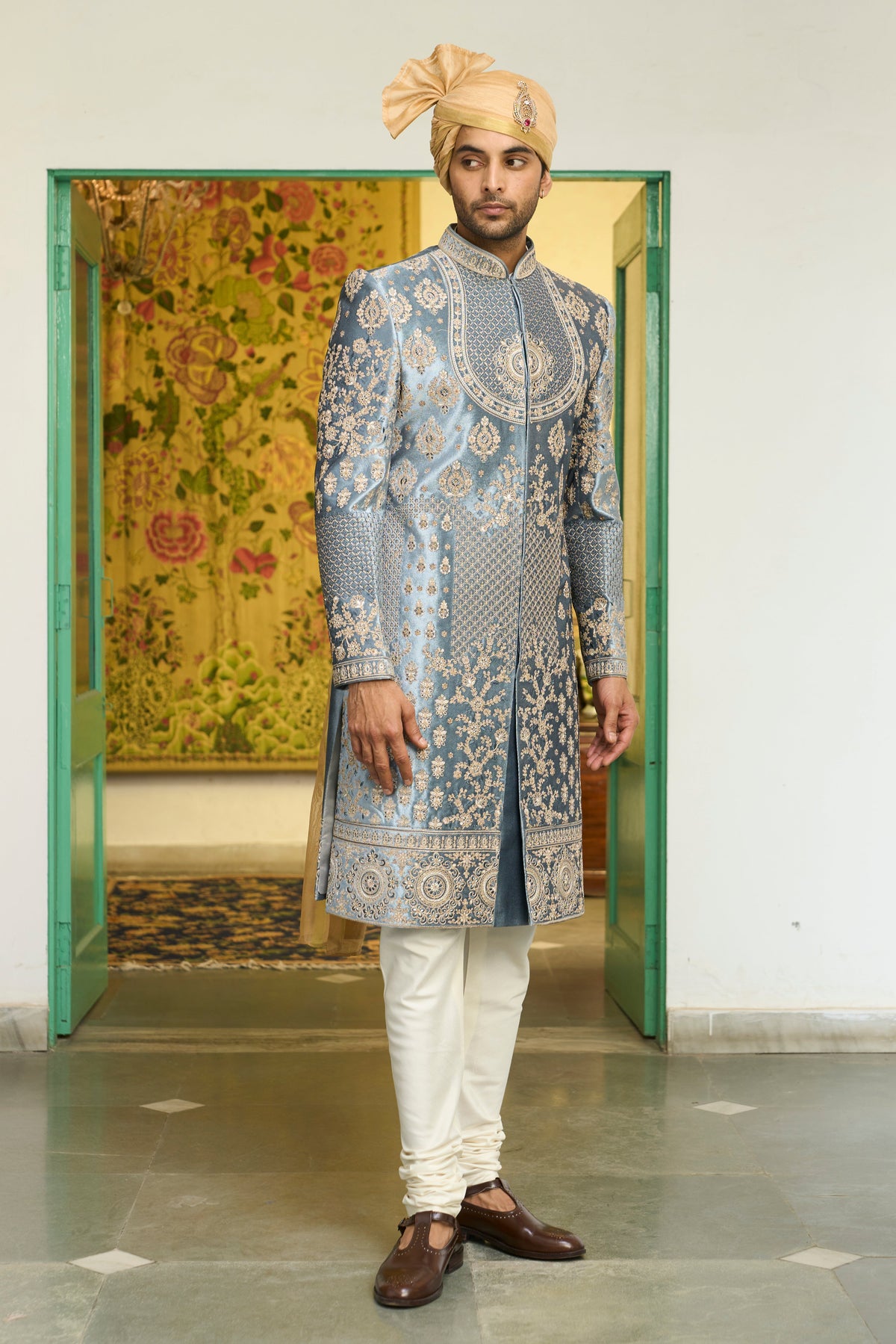 Gargee Designer's Jaituni Aala Sherwani Set Gargee Designer