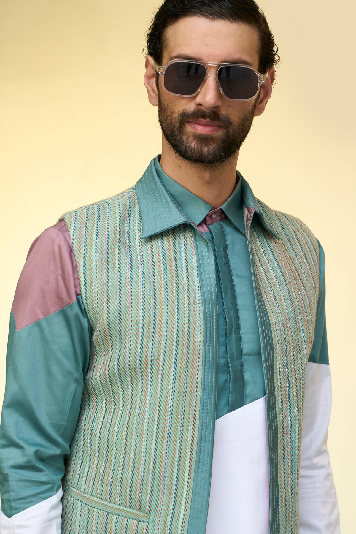 Gargee Designer's Markat Vijayee Shrug Set Gargee