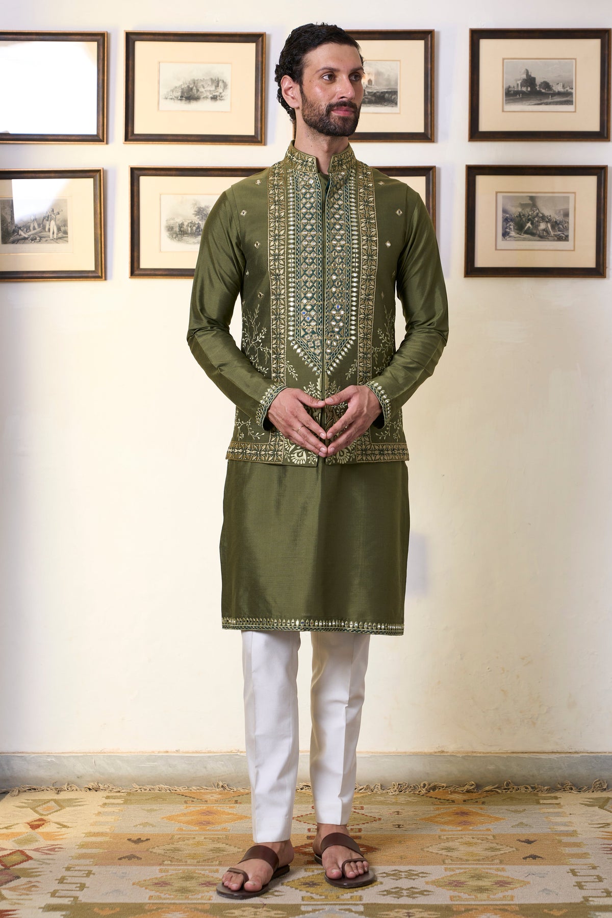 Gargee Designer's Zaitoon Divy Bundi Set Gargee