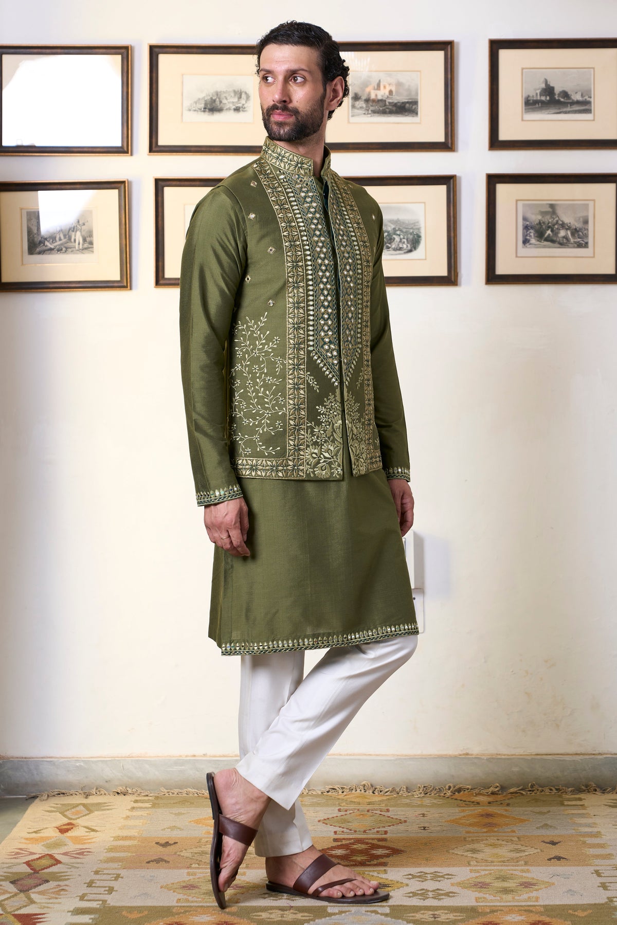 Gargee Designer's Zaitoon Divy Bundi Set Gargee